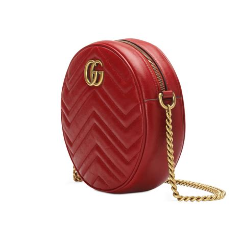 gucci round red bag